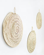 DÉCORATION MURALE EN FEUILLES DE PALMIER - LOT DE 3