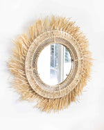 MIROIR RAPHIA DENTELLE
