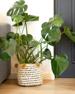 PANIER RANGEMENT POMPONS, BEIGE