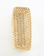 PLATEAU RECTANGLE EN FEUILLES DE PALMIER
