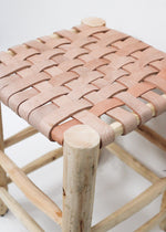 TABOURET EN CUIR
