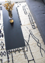 TAPIS AZILAL GRAPHIQUE NOIR & BLANC